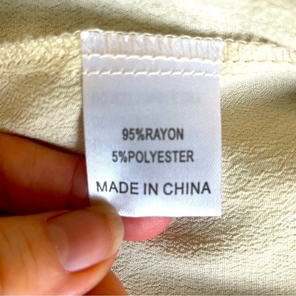 Urban Outfitters Kiss the Sky “Instant Karma” Dress Cream Lace Boho Style Size M - Picture 9 of 12